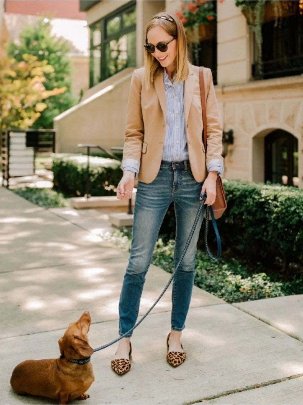 J. Crew Original Schoolboy Wool Blazer Jacket in Camel Brown, Size 4